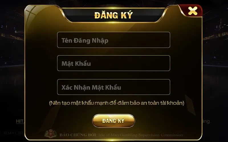 Đăng ký tại website Hitclub